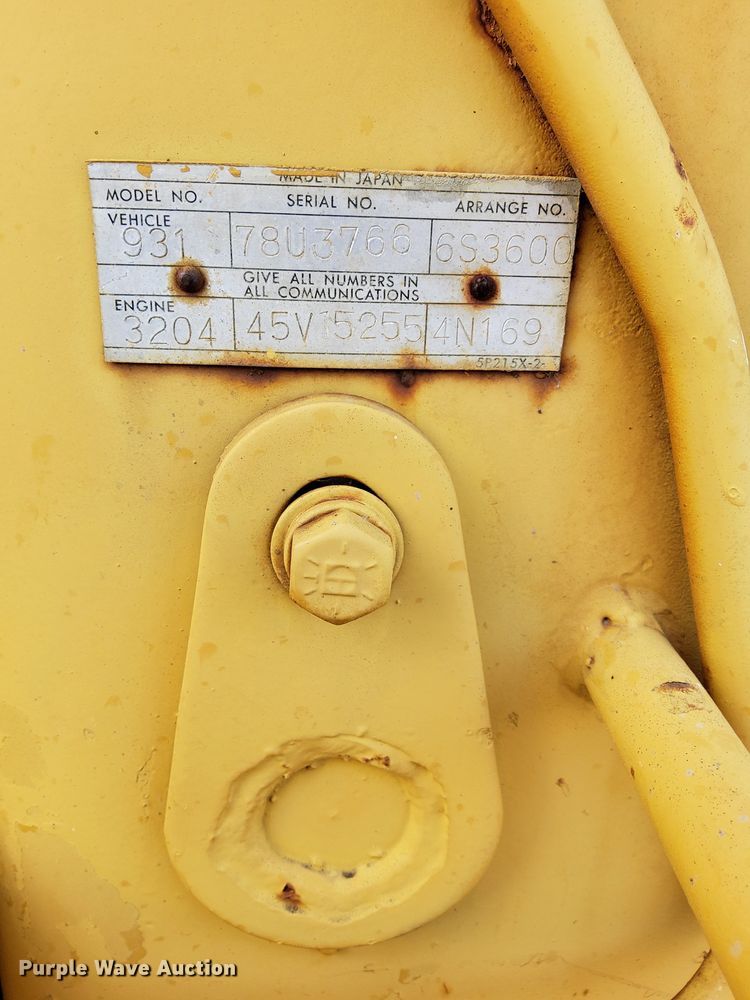 image for item OF9015 1978 Caterpillar 931  track loader