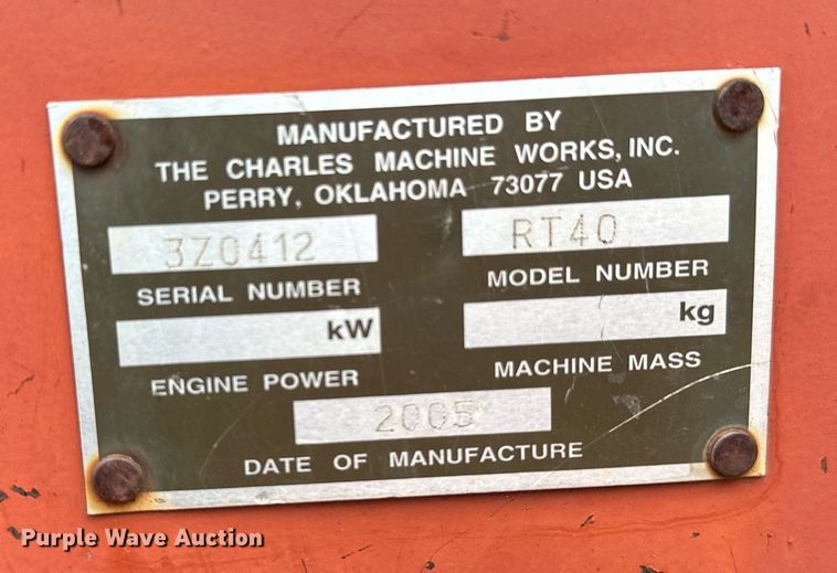 image for item OG9237 2005 Ditch Witch RT40  trencher