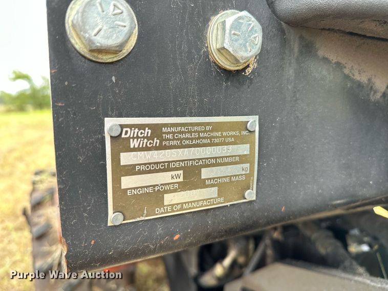 image for item OG9238 2007 Ditch Witch 420SX  cable plow