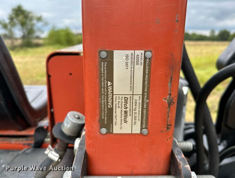 image for item OG9238 2007 Ditch Witch 420SX  cable plow