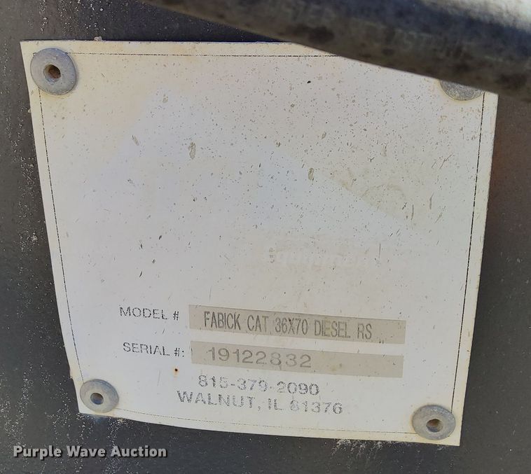 image for item OG9344 2019 TCI Fabick Cat 36x70 Diesel RS  radial stacking conveyor