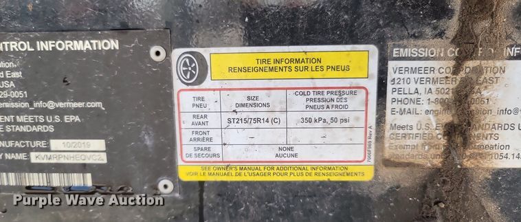 image for item OG9382 2020 Vermeer BC900XL  wood chipper