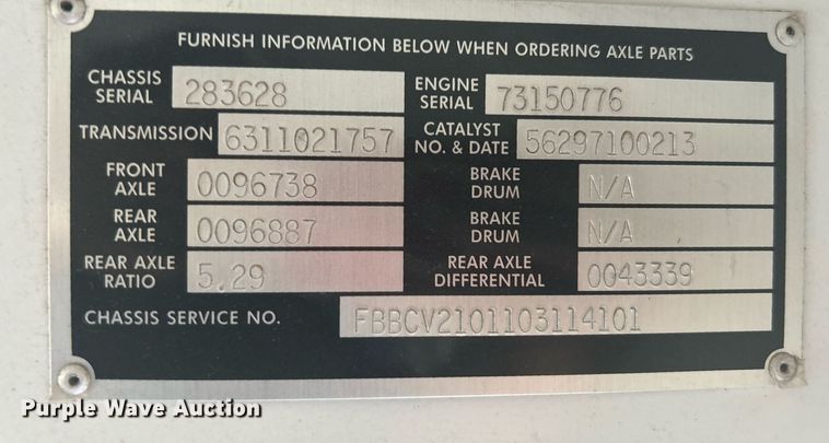 image for item DJ6300 2012 Blue Bird  school bus