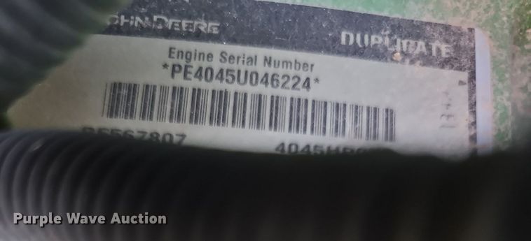 image for item DN8600 2016 John Deere 6120E  MFWD tractor