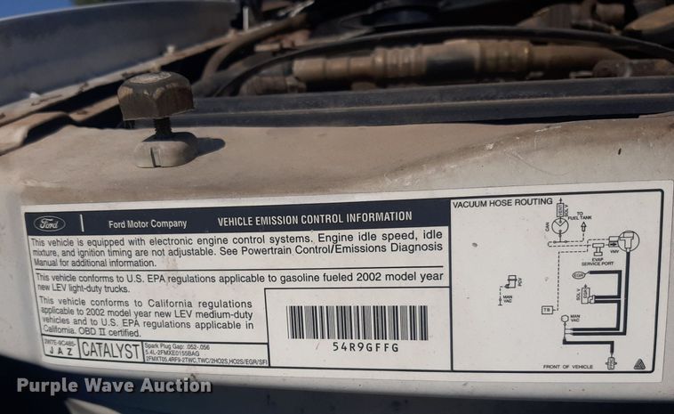 image for item DO3060 2002 Ford E150 XL  van