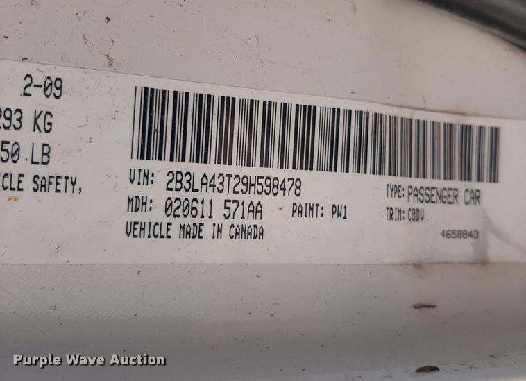 image for item DO3159 2009 Dodge Charger