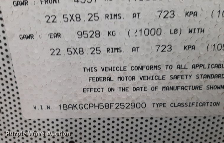 image for item DO3161 2008 Blue Bird Vision  school bus