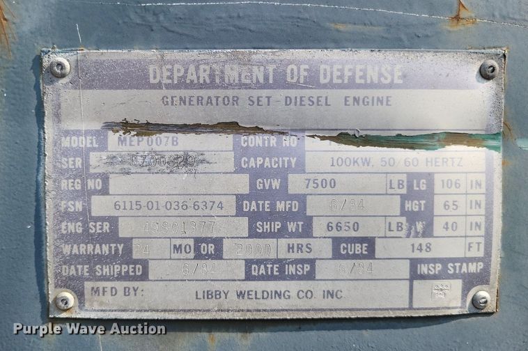 image for item DP5246 Magnum Inc. MEP007B  generator