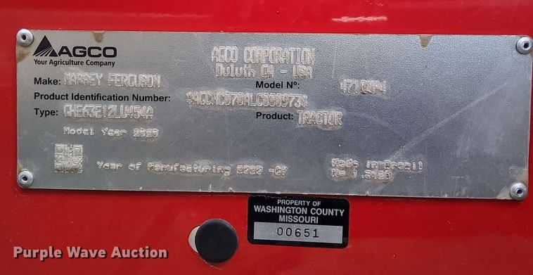 image for item DP5280 2020 Massey Ferguson 4710  MFWD tractor