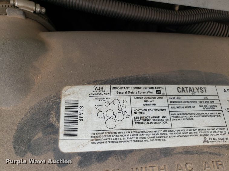 image for item DP7911 1997 Chevrolet Express  school bus