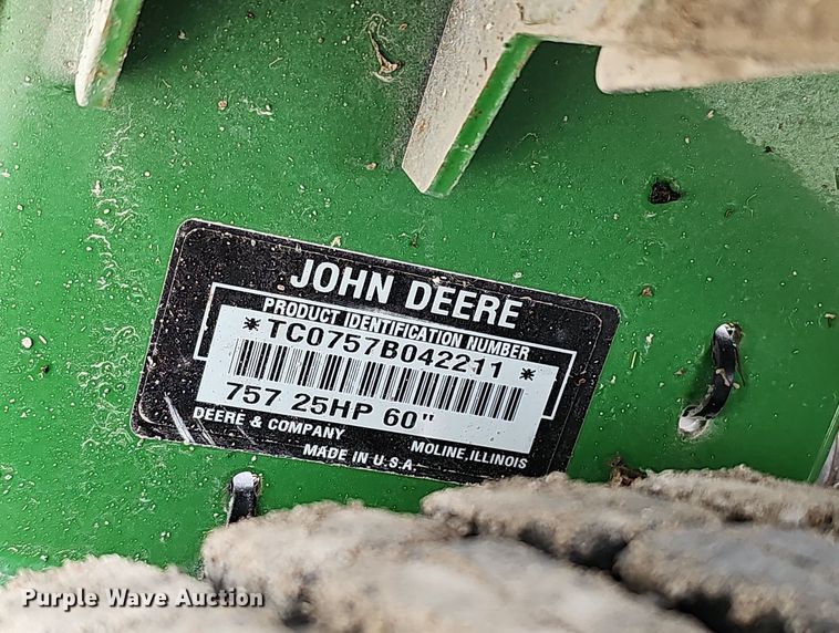 image for item DQ0300 John Deere 757 ZTrak  ZTR lawn mower