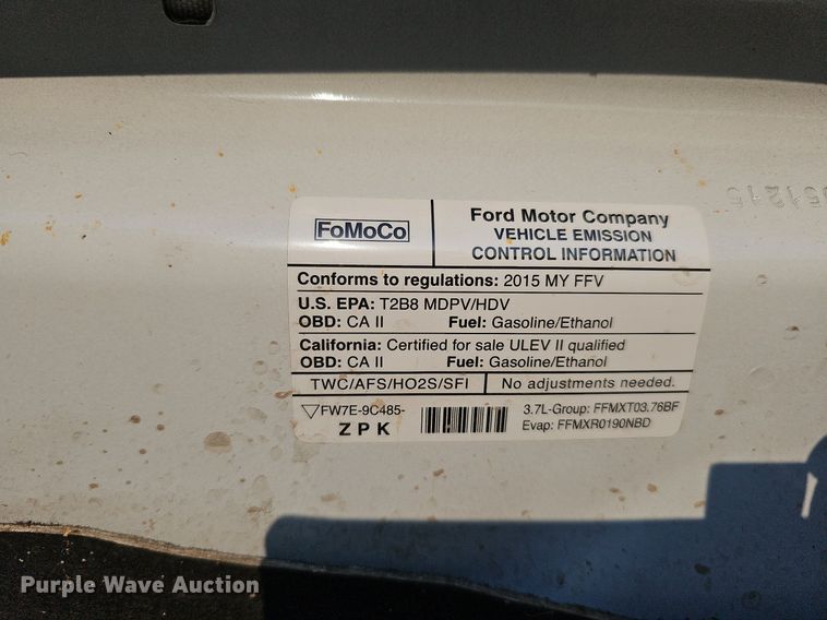 image for item DQ1091 2015 Ford Transit 350  van