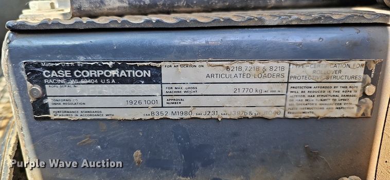 image for item DQ1116 1998 Case 621B  wheel loader