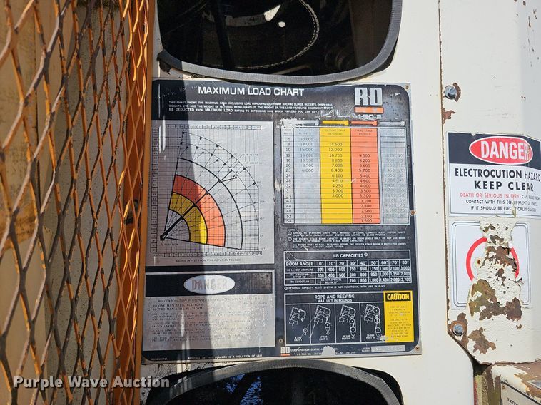 image for item DQ1118 1985 Ford LT8000  crane truck