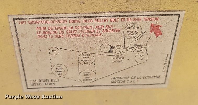 image for item DQ1119 1990 Ford E350  box truck