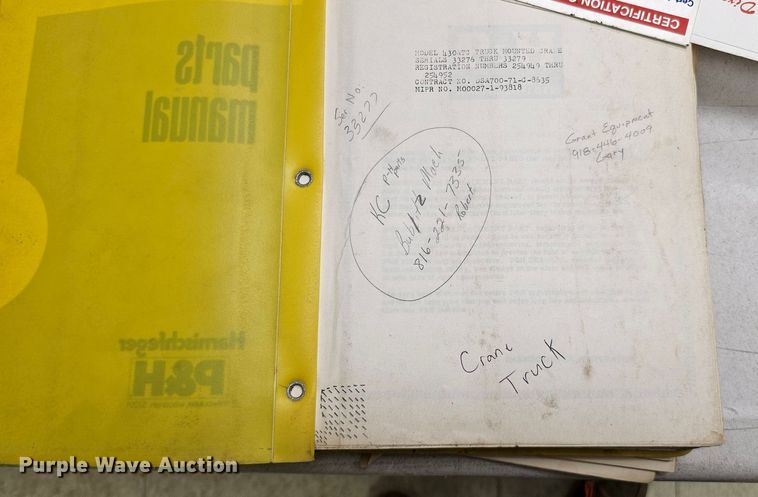 image for item DQ1120 1971 P&H Crane 430ATC-8X4  crane truck