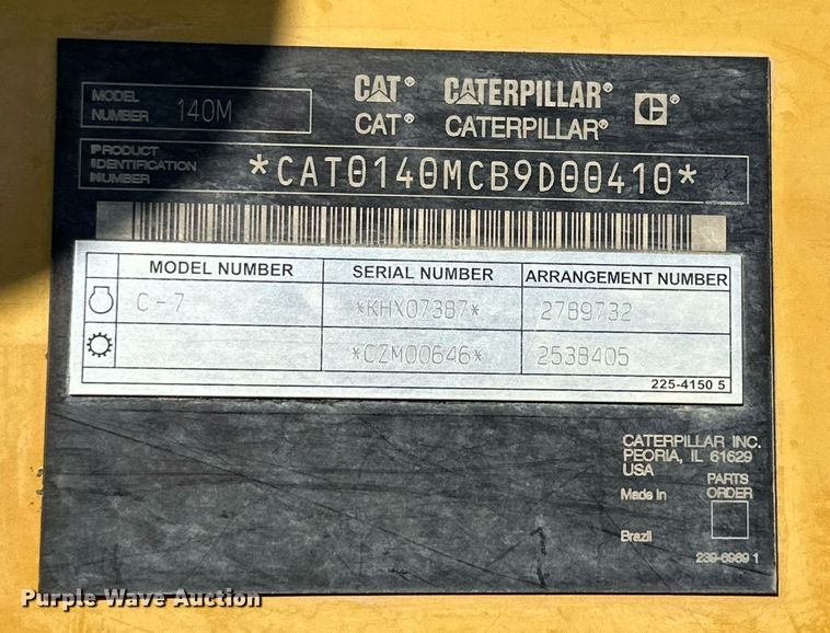 image for item DQ1427 2008 Caterpillar 140M  motor grader