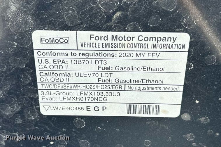 image for item DS2371 2020 Ford Explorer  Police Interceptor SUV