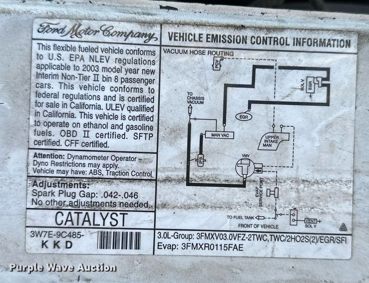 image for item DV1032 2003 Ford Taurus LX