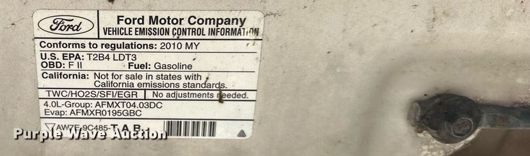 image for item DV1042 2010 Ford Explorer