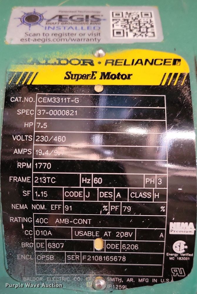 image for item IQ9904 2022 Taco  KS3009D-4P-PM pump