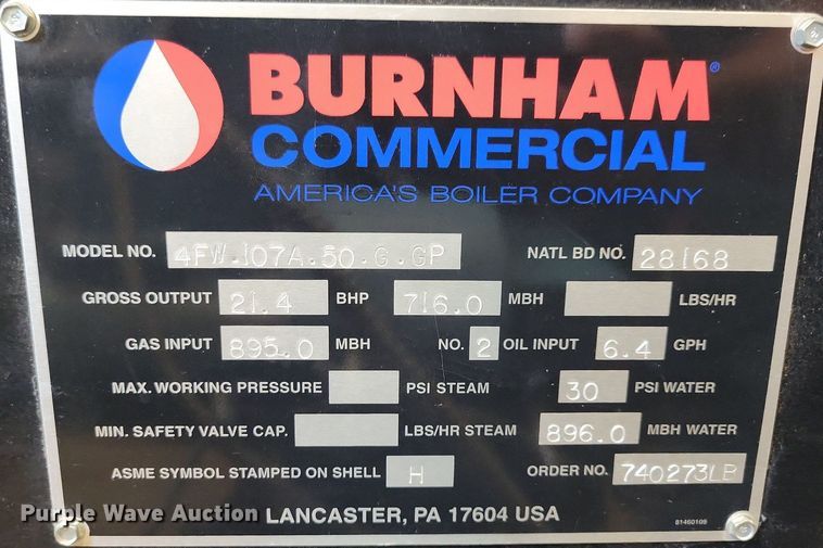 image for item IQ9908 Burnham Commercial  boiler