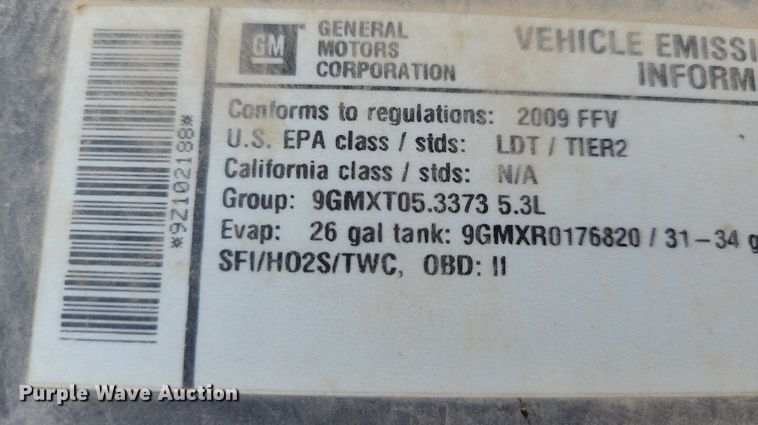 image for item IQ9918 2009  Chevrolet Silverado 1500  pickup truck