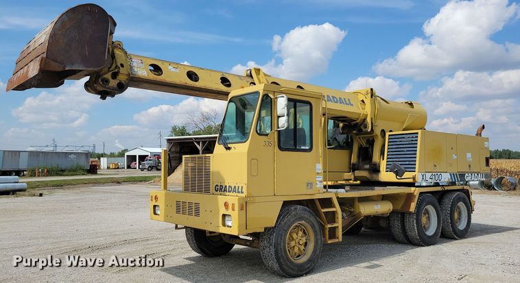image for item IQ9920 1999 Gradall XL4100  wheeled excavator