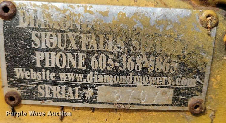 image for item IQ9924 Diamond  side boom rotary mower