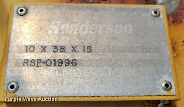 image for item IQ9927 Henderson  10' W snow plow