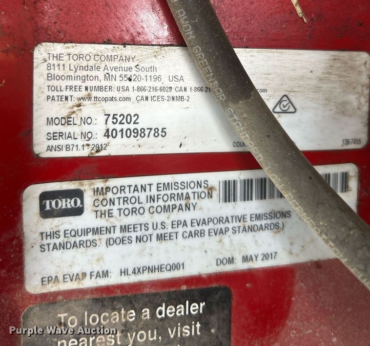 image for item KH9497 Toro Timecutter HD  ZTR lawn mower