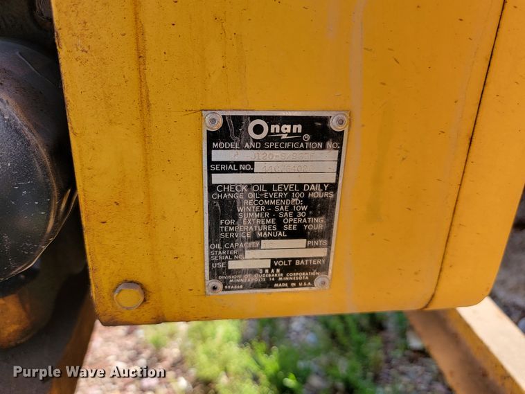 image for item KS9197 Onan  light plant