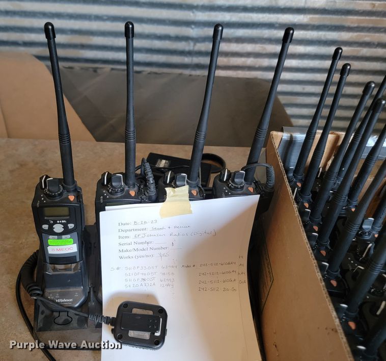 image for item KS9216 (23) EF Johnson two way radios