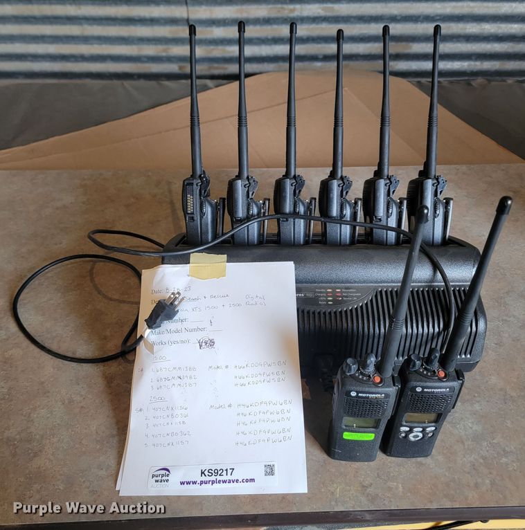 image for item KS9217 (8) Motorola XTS-1500 two way radios