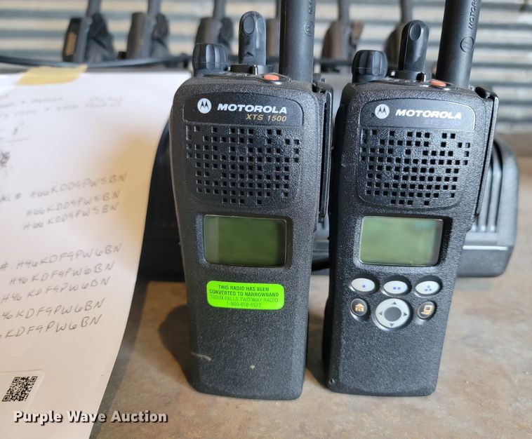 image for item KS9217 (8) Motorola XTS-1500 two way radios