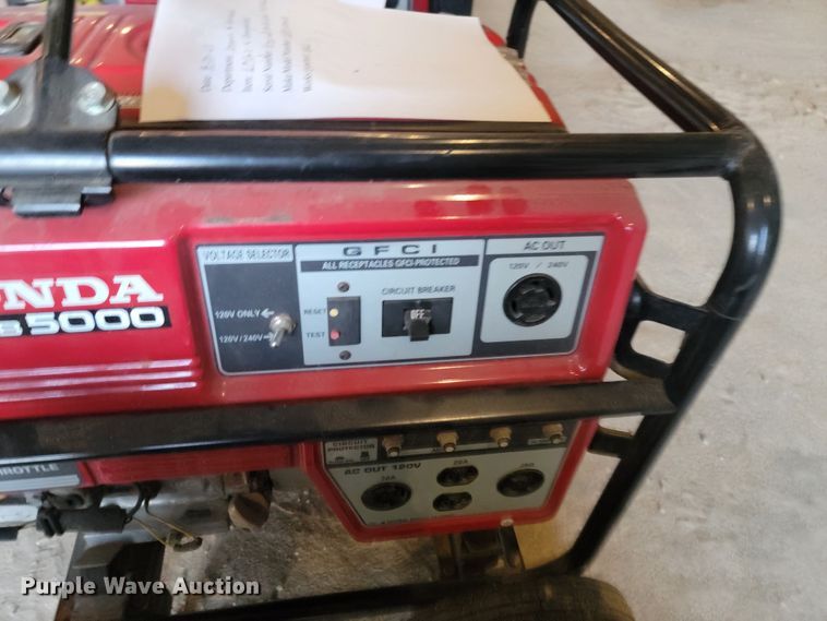 image for item KS9218 (4) Honda EB5000 generators