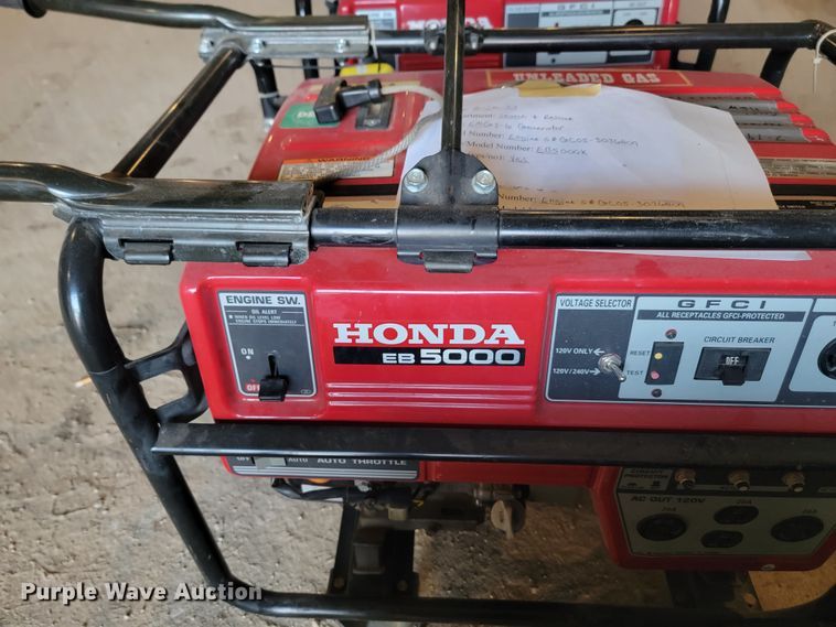 image for item KS9218 (4) Honda EB5000 generators