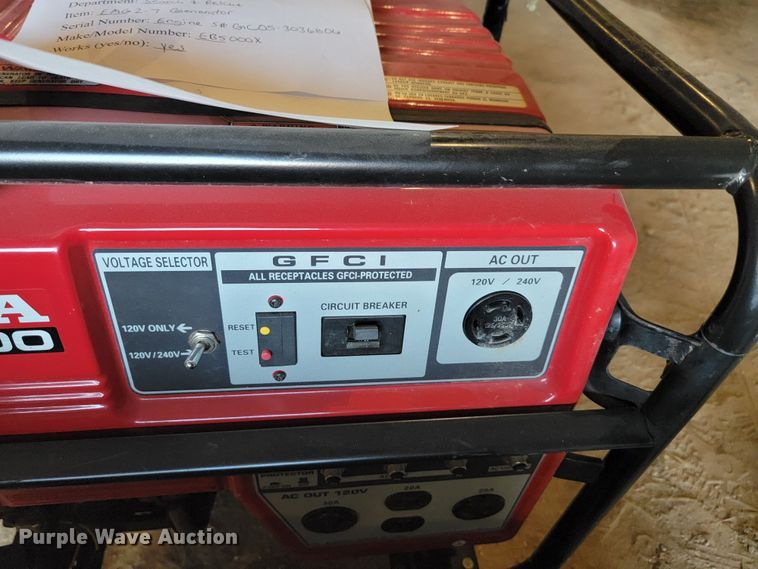 image for item KS9218 (4) Honda EB5000 generators