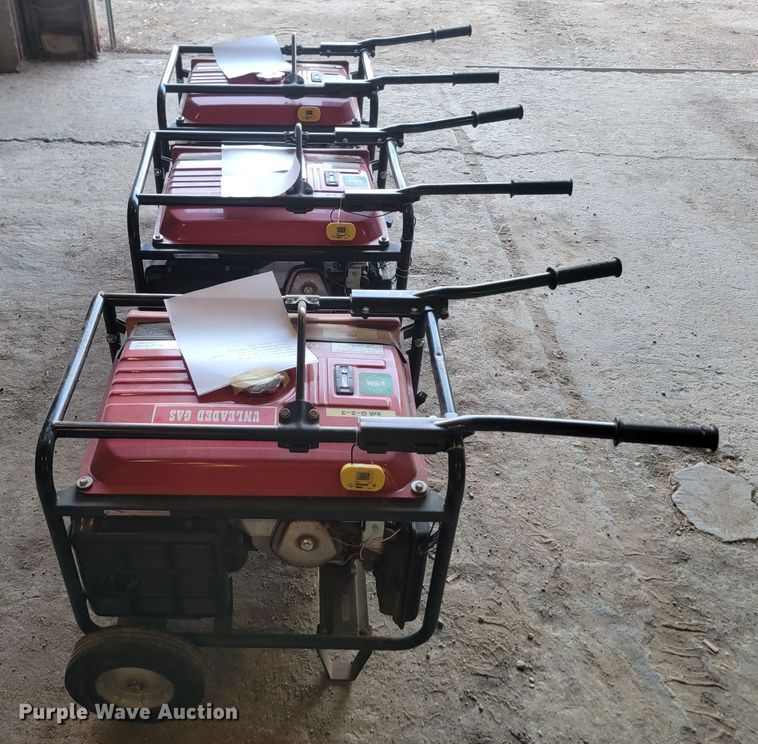 image for item KS9219 (3) Honda EB5000 generators