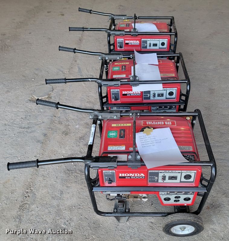 image for item KS9219 (3) Honda EB5000 generators
