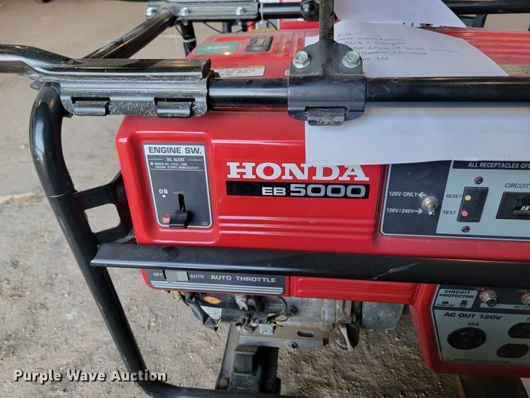 image for item KS9219 (3) Honda EB5000 generators