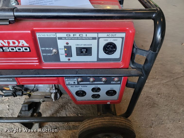 image for item KS9219 (3) Honda EB5000 generators