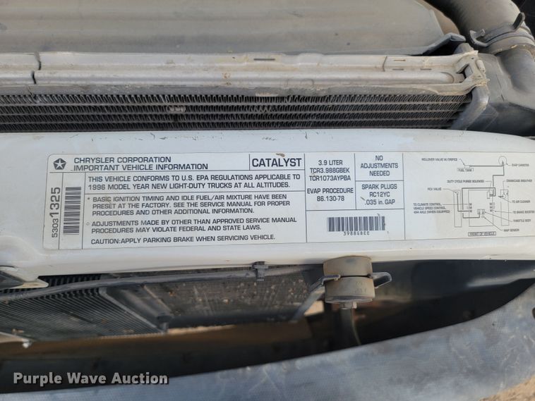 image for item KS9221 1996 Dodge Ram 1500  pickup truck