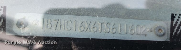 image for item KS9221 1996 Dodge Ram 1500  pickup truck