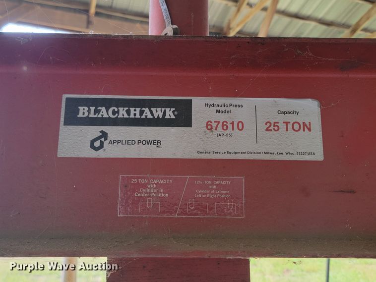 image for item KS9238 Black Hawk 67610  hydraulic press