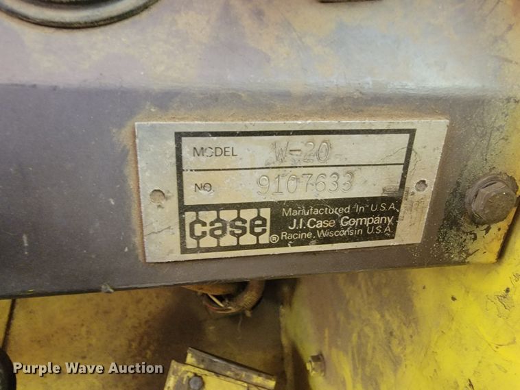 image for item KS9246 1971 Case W20  wheel loader