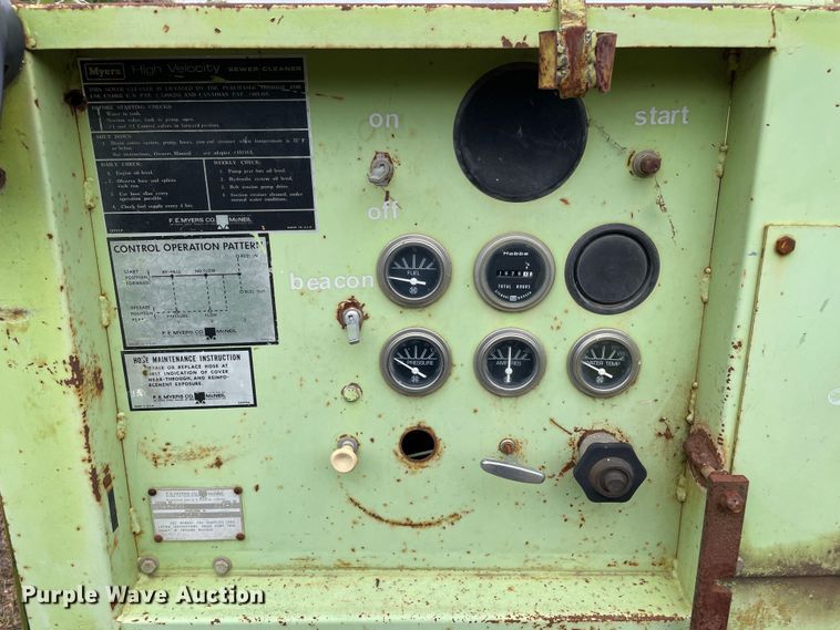 image for item LB9348 F.E Myers RJ-0635  sewer jetter trailer