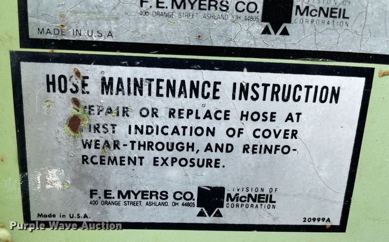 image for item LB9348 F.E Myers RJ-0635  sewer jetter trailer