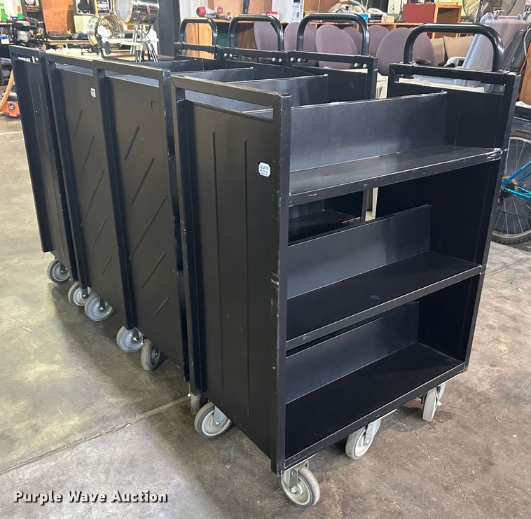 image for item LE9685 (4) Demco book carts