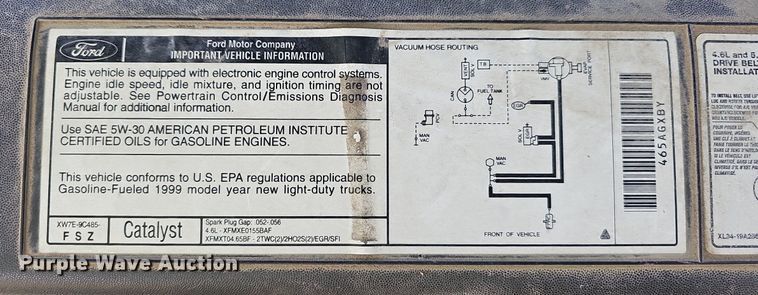 image for item LE9721 1999 Ford F150  pickup truck